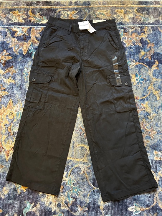 American Eagle Outfitters Pants - American Eagle Outfitters Black Wide Leg Cargo Pants